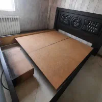 تخت دونفره قهوهدای سوخته