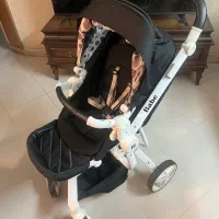 ست کالسکه و کریر و ساک برند babe وآغوشی برند چیکو