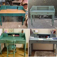 مدل اروپایی میزتحریر چوبی