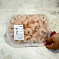 میگو تازه پاک‌شده و رگ‌گیری شده