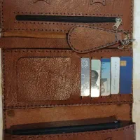 کیف چرم طبیعی پول و موبایل و کارت بانکی