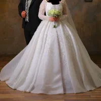 لباس عروس سنگ دوزی شده