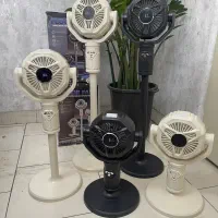 پنکه شارژیF10رومیزی ایستاده ریموت کنترل باتری چرخش