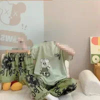 ست سه تیکه تیشرت شلوار شلوارک