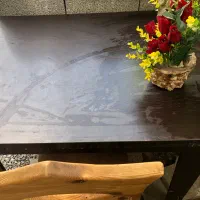 میز ناهار خوری قهوه ای ام دی اف