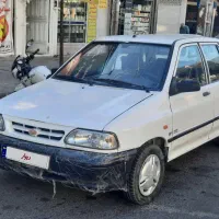 پراید مدل اخر ۸۸ سفید دوگانه کارخانه سالم