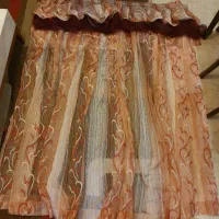 پرده حریر شیشه ای ترک