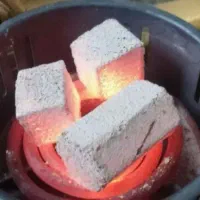 (فروش زغال قلیانی حبه و۶ظلعی پسته)