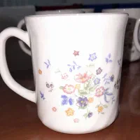 ۶ عدد لیوان آرکوپال گل ویکتوری اصل فرانسه