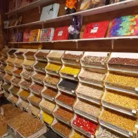 ویترین ویژه آجیل شکلات برای سوپر قفسه عطاری