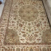 فرش ماشینی، برجسته ، ابریشمی