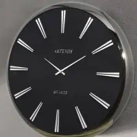 ساعت دیواری آرتمیس تیتانیوم صفحه مشکی