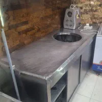 میز کار استیل ۲ متری