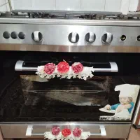 گاز فر استیل چدن ۵ شعله سالم