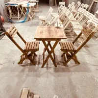 میز صندل تاشو چوبی