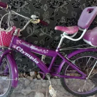 دوچرخه‌دخترانه‌سایز20سبددارجعبه دار زنگ خور انگشتی
