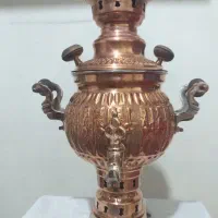 سماور زغالی مسی کوچک