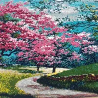 تابلو فرش منظره