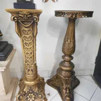 میز پایه آباژور  برنز برنزی قدیمی مجسمه