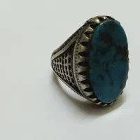 انگشتر نقره با سنگ فیروزه