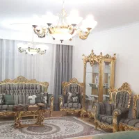 مبلمان استیل ورق طلا سلطنتی منبت کاری شده