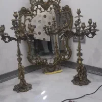 اینه وشمع دان برنز