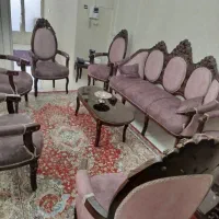 مبل استیل 9نفره فرحی با میز ناهارخوری