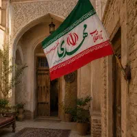 پرچم ایران با ذکر یا مهدی(عج)