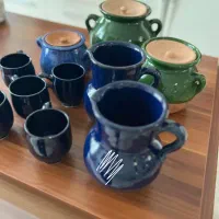 پارچ ولیوان ودیزی پز وکوزه سفالی