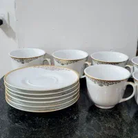 فنجان ونعلبکی چینی پردیس