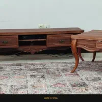 سرویس میز پذیرایی و زیر تلوزیونی زیبا و تمیز
