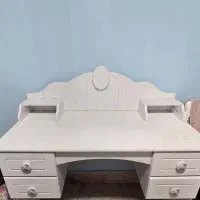 میز تحریر سفید دخترانه