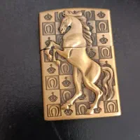 فندک زیپو سنگ بغل مدل اسب شطرنج