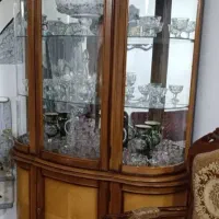 بخاری گازی سالم . بوفه قدیمی چوبی دو تیکه