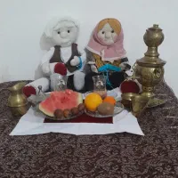 پیر مردوپیر زن نشسته،عروس و داماد شمالی