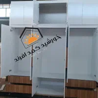 کمددیواری آماده کمد دیواری باکسی ۴ کشو دو رنگ