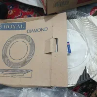 دودست بشقاب شیشه ای نو