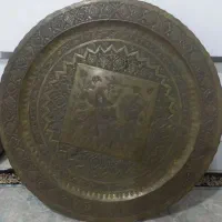 سینی عتیقه  سماور ذغالی  روسی اصل