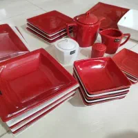 سرویس ۶ نفره سرامیکی مربعی