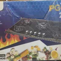 اجاق گاز رومیزی سنسیز مشکی شیشه ای 5 شعله