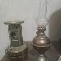 دوعددچراغ دکوری برنجی