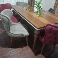 میز صندلی نهارخوری  کارکرد ۵ماه کاملا سالم