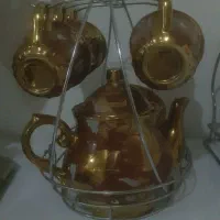 سرویس قهوه خوری طلاکوب قدمتدار