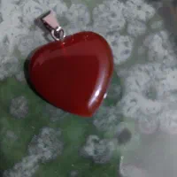 پلاک عقیق طرح قلب
