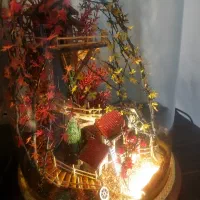 چراغ خواب دکور در شب