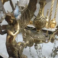 لوستر برنجی ۳ شاخه تحر فرشته