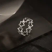 انگشتر ستاره نقره