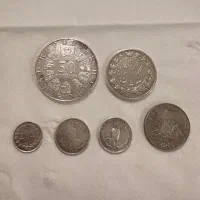 سکه نقره قاجاری خارجی شیلینگ نقره گرمی ۳۸۰