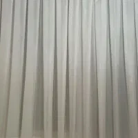 پرده حریر شانتون تمیز + به اضافه چوب پرده
