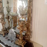 آینه شمعدان برنز همراه کنسول